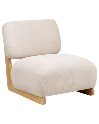 Beliani Sill&oacute;n de tela beige