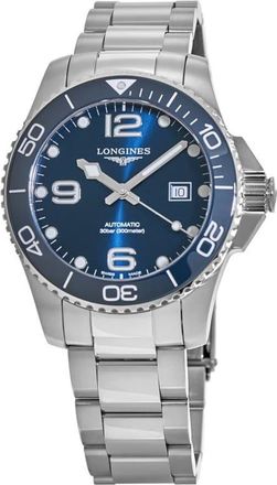 Longines HydroConquest Automatic 43mm Blue Dial Ceramic Bezel Mens Watch L3.782.4.96.6