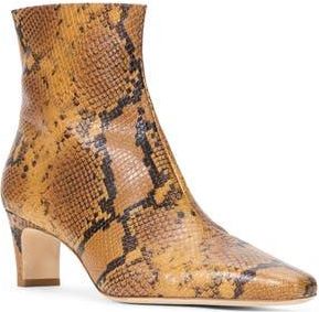 Staud Wally Snakeskin Embossed Bootie at Nordstrom Rack, Size 5.5Us / 35.5Eu