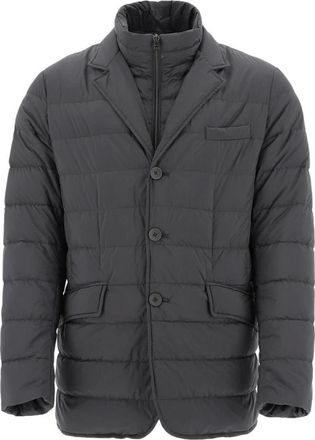 Herno Iconische Herno Legend Jas - Tijdloze Elegantie en Veelzijdigheid - Heren - Gewatteerde jassen - Grijs - 3XL - Jassen
