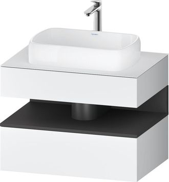 Duravit Duravit - Qatego Consola Mueble Bajo Lavabo, 1 Extra&iacute;ble, 1 Caj&oacute;n