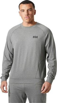 Helly Hansen Crew Neck Mens Sweater Ebony Melange : 2XL, Elastane/Polyamide/Polyester