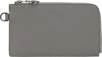 Longchamp Clutch Le Pliage Xtra in pelle - Grigio