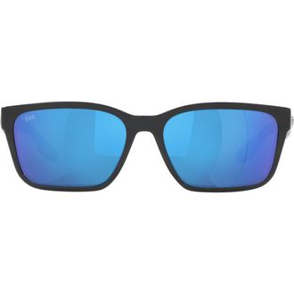 Costa Palmas 57mm Rectangular Sunglasses in Black at Nordstrom