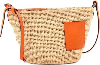 Loewe Pochette Woven Raffia crossbody bag - Toni neutri