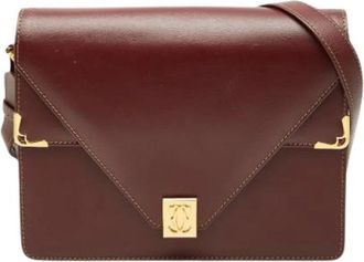 Cartier Pre-owned Cross Body Bags, female, Red, Size: ONE SIZE Pre-owned Shoulder bag