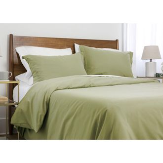 Southshore Fine Linens Luxury Essentials Duvet Cover Set in Hint Of Green at Nordstrom Rack, Size King/california King