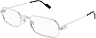 Cartier Ct 0556O 002 Optical Frame - Heren - Brillen - Grijs - 56 MM - Accessoires