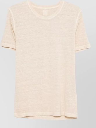 120% Lino linen jersey t shirt short sleeves