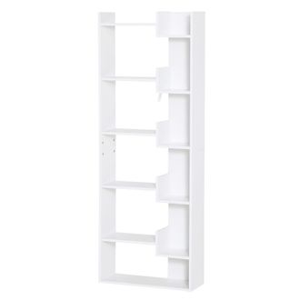 HOMCOM Estanter&iacute;a 60x21x162.5 cm blanco