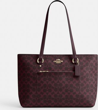 Coach Station Tote Bag In Signature Canvas
