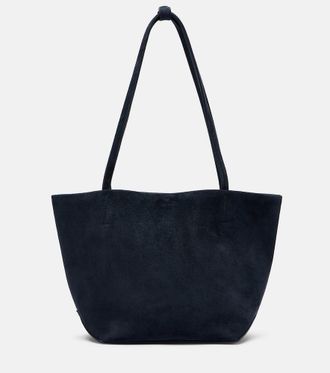 The Row Park Edge Medium suede tote bag