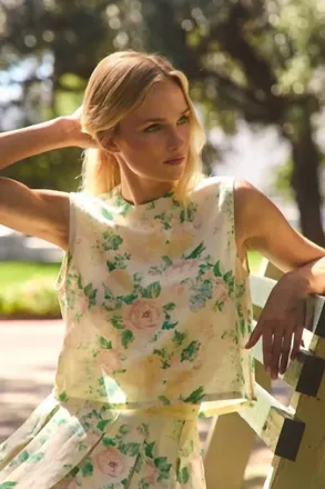 Hunter Bell Manning Sleeveless Top In Garden Rose Peony