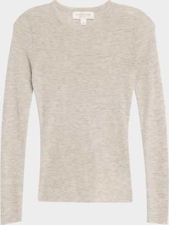 Michael Kors Hutton Ribbed Cashmere Pullover