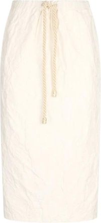 Roberto Cavalli Dames, Rokken, Beige, Maat: XS Katoen