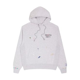 Gallery Dept. Paint Logo Hoodie - Heren - Sweatshirts & Hoodies - Grijs - Maat: XL Katoen