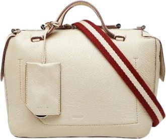 Bally Pre-owned Handbags, female, Beige, Size: ONE SIZE Pre-owned Kissen Small Leather 2way Bag
