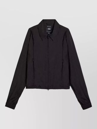 Yohji Yamamoto nylon jacket pointed collar long sleeves