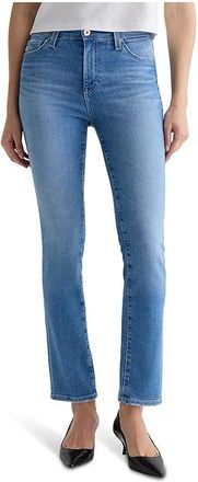 AG - Adriano Goldschmied Mari Mid Rise Slim Straight Jean In Minimalist Womens Jeans Minimalist : 24 29, Cotton/Denim/Elastane