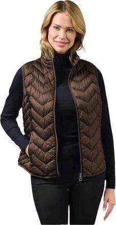 Junge Gilet in piuma - - Jackets - Donna - Marrone - 2XL