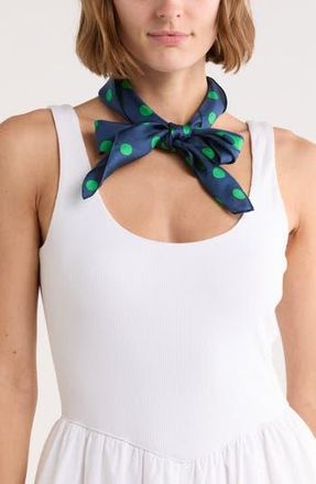 Kate Spade New York springtime dot silk square scarf in Green Multi at Nordstrom Rack