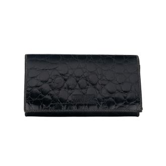 Gianfranco Ferre Black Crocodile Wallet - 70s