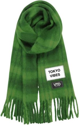 VERB TO DO Tokio Vibes Sjaal - Dames - Wintersjaals - Groen - ONE Size - Polyester - Accessoires