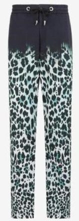 Roberto Cavalli Leopard-Print Gradient Trousers, Brand Size 52 (Waist Size 36)