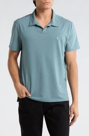 John Varvatos Fillipo Feeder Stripe Polo in Fog at Nordstrom Rack, Size Xx-Large