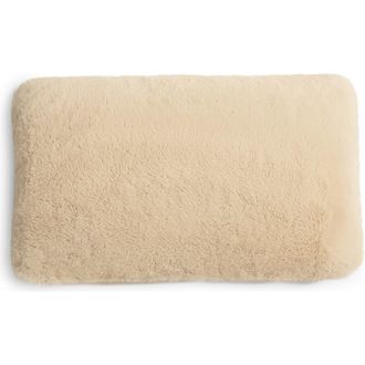 UnHide Squish Fleece Lumbar Pillow in Beige Bear at Nordstrom