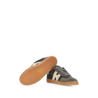 Hogan Felted Wool and Suede Sneakers - Gray