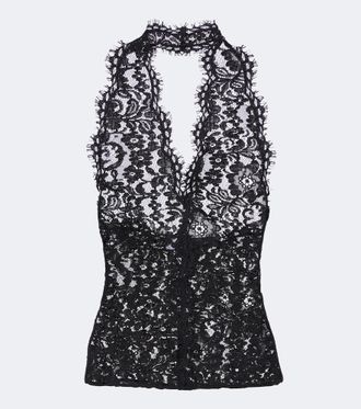 Stella McCartney Lace halterneck top