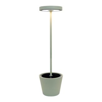 Zafferano L&aacute;mpara de pie solar zafferano, 11,7w, salvia, h.156cm