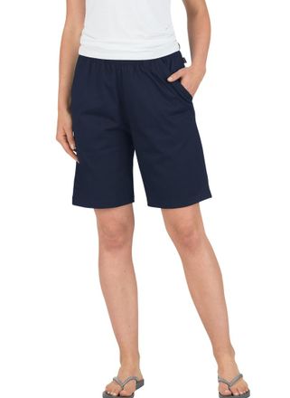 Trigema Bermudas TRIGEMA TRIGEMA Bermuda DELUXE Baumwolle, Damen, Gr. XXL, US-Gr&ouml;ssen, blau (navy), 100% Baumwolle, Hosen Bermudas