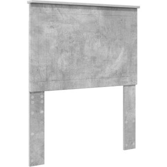 vidaXL Cabecero Con Cabecera Gris Concreto 80 Cm Madera Contrachapada Vidaxl