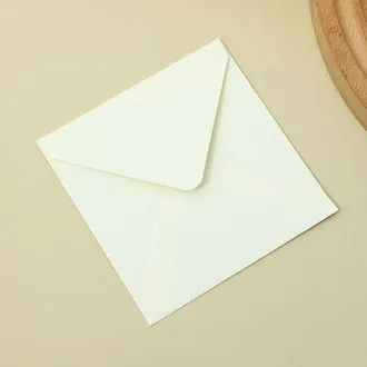 OEM Paquete De 50 Sobres Cuadrados De Colores, Dise&ntilde;o Sencillo, Sobres Multiusos, Papeler&iacute;a Creativa, Azul Real Claro, 12,5 X 12,5 Cm
