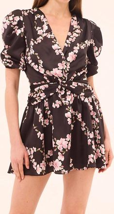 Misa Narcissa Dress In Chained Blossom