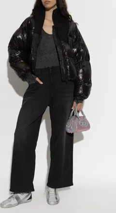 Diesel Puffer Jacket W-ARRIOR, Womens, Black
