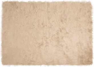 vidaXL Alfombra De Imitaci&oacute;n De Piel De Oveja Tafalla Beige Vidaxl