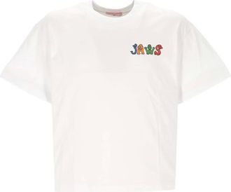 Jaws T-shirt con logo - Bianco