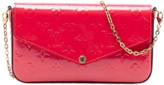 Louis Vuitton Pre-owned Clutches, female, Red, Size: ONE SIZE Pre-owned Pochette Felicie