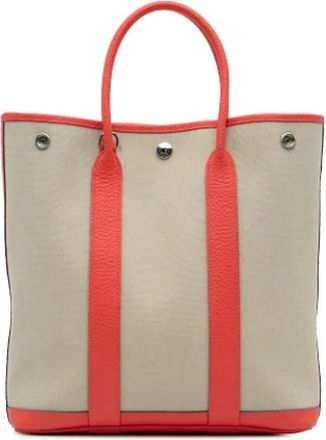 Hermès Pre-owned Tote Bags, female, Beige, Size: ONE SIZE Pre-owned Canvas totes
