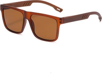 Generic Chic Eyewear Retro UV-Protection Faux Wood Arm Sun-shielding Urban Photoshoot Showpiece Shades Glasses