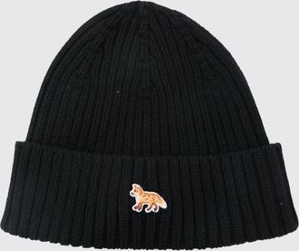 Maison Kitsun&eacute; Hat Men color Black