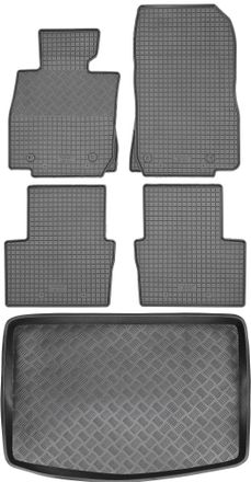 OEM Juego De Alfombrillas De Goma Para Coche Y Alfombrilla Para Maletero Para Mazda Cx-3 Crossover (2015-2018)