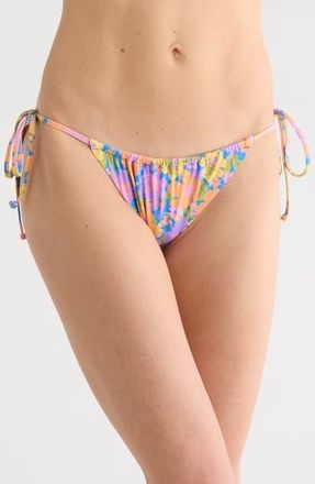 Billabong Beat the Heat Bells Bikini Bottoms in Purple Multi at Nordstrom Rack, Size X-Small