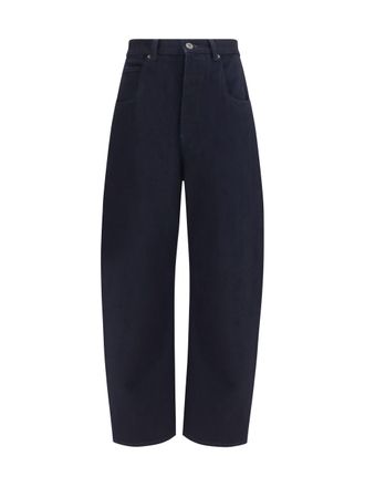 Bottega Veneta Wide-Leg High-Rise Denim Jeans - Blue