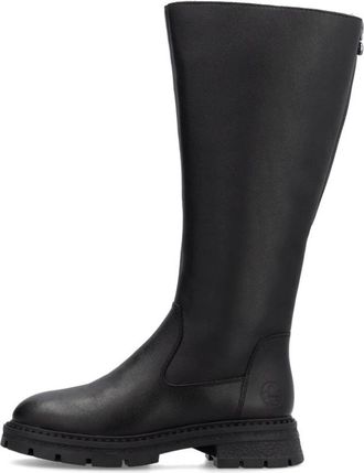 Rieker Over-knee laarzen - Dames - Hoge Laarzen - Zwart - 37 EU - Leer - Schoenen