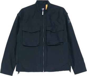 K-Way Orian Jacket - Heren - Zomerjassen - Blauw - XL - Katoen - Jassen