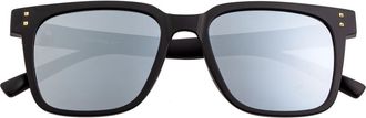 Sixty One Sunglasses Capri Polarized Sunglasses in Black/silver at Nordstrom